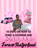 10 Steps on how to start a clothing line (EBOOK) 📓